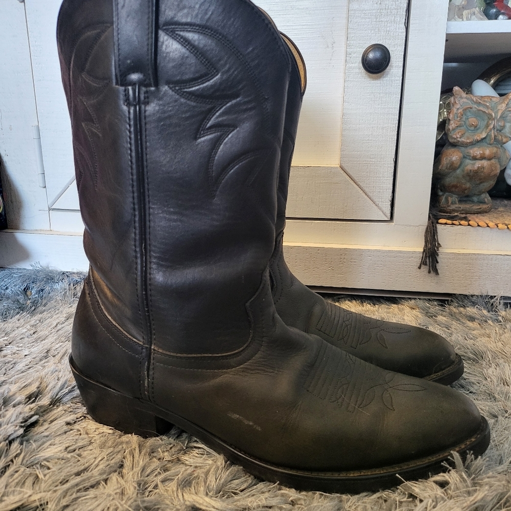 Durango Black Leather TR760 Western Boots sz 11.5D in Excellent Shape